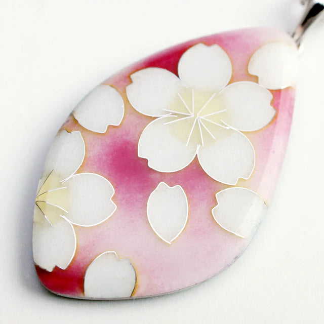 Yusen-Shippo Pendant Necklace - Cherry Blossom, Japanese Jewelry