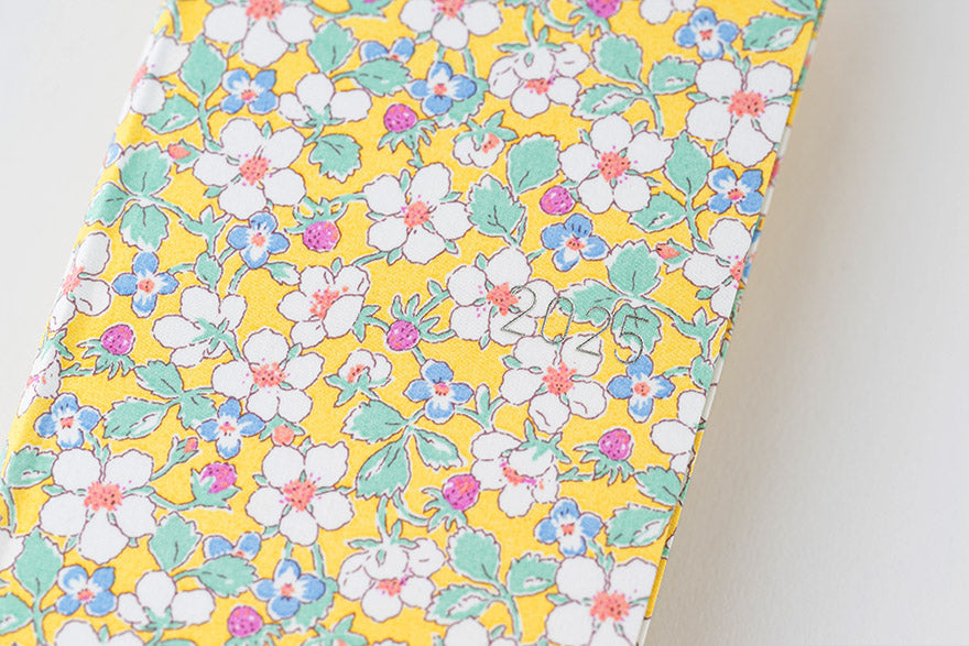 Sale! Hobonichi Techo 2025 Liberty Fabrics: Paysanne Blossom Weeks Hardcover Book / Weekly Horizontal / January start / Monday start - English Edition