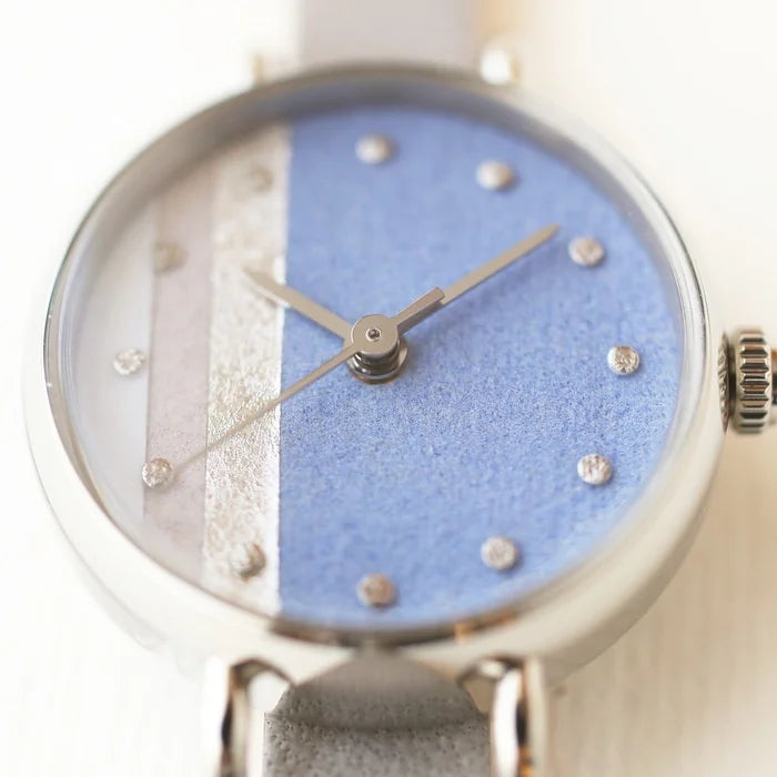 Women's Wristwatch - Dayflower Color, Japanese handmade wrist watch