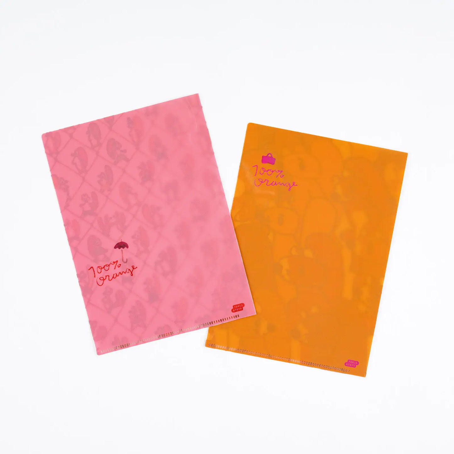 PRE-ORDER 100%ORANGE: Hobonichi Folder Set of 2 for A5 Size (Squirrel Squadron) , 2026 Hobonichi Accessories
