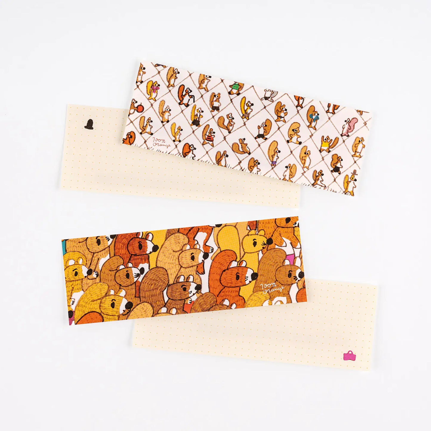 PRE-ORDER 100%ORANGE: Letter Set (Squirrel’s Moving Day) , 2026 Hobonichi Accessories
