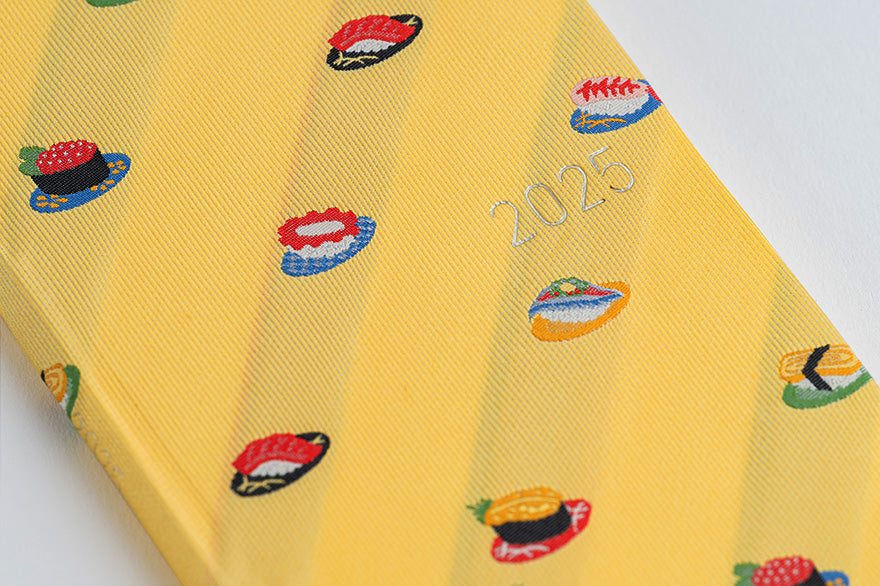 Hobonichi Techo 2025 Bow & Tie: Sushi Weeks Hardcover Book / Weekly Horizontal / January start / Monday start - English Edition