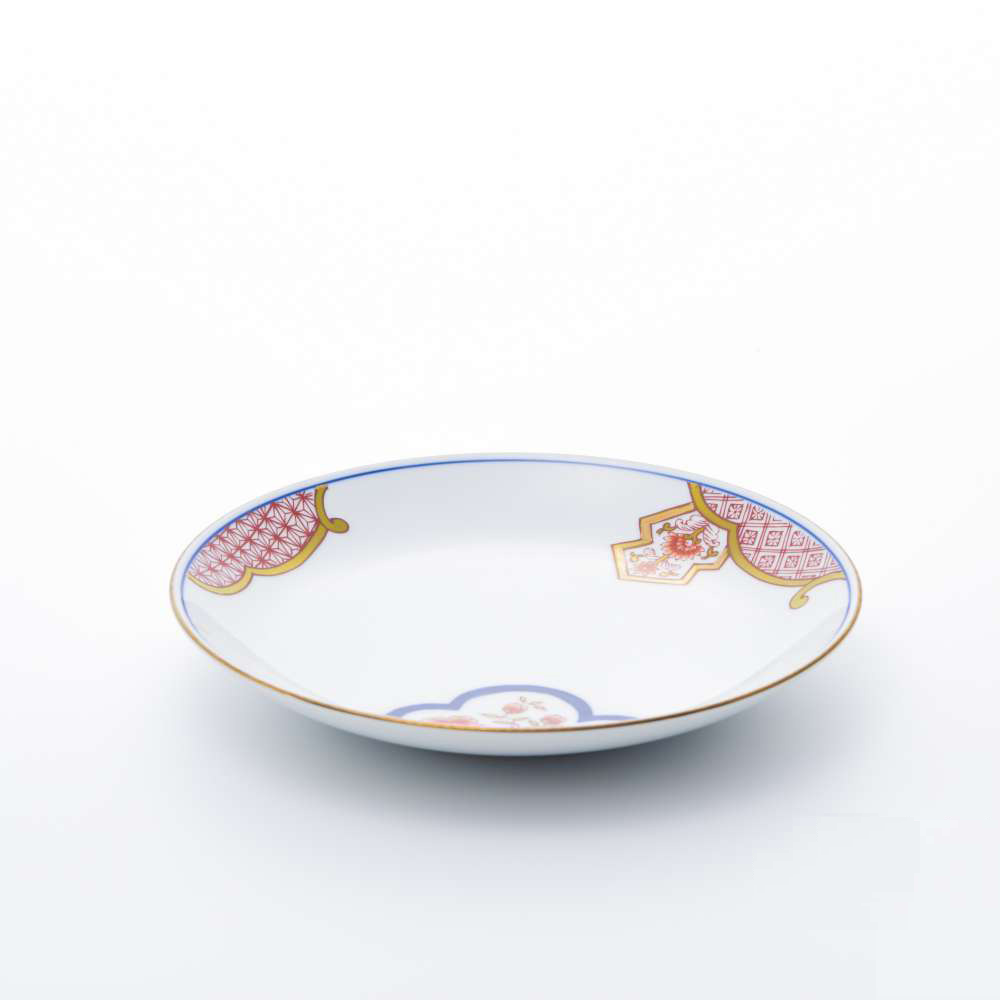 Arita Yaki(ware) Plate 18 cm (7.1 inches) - Flower
