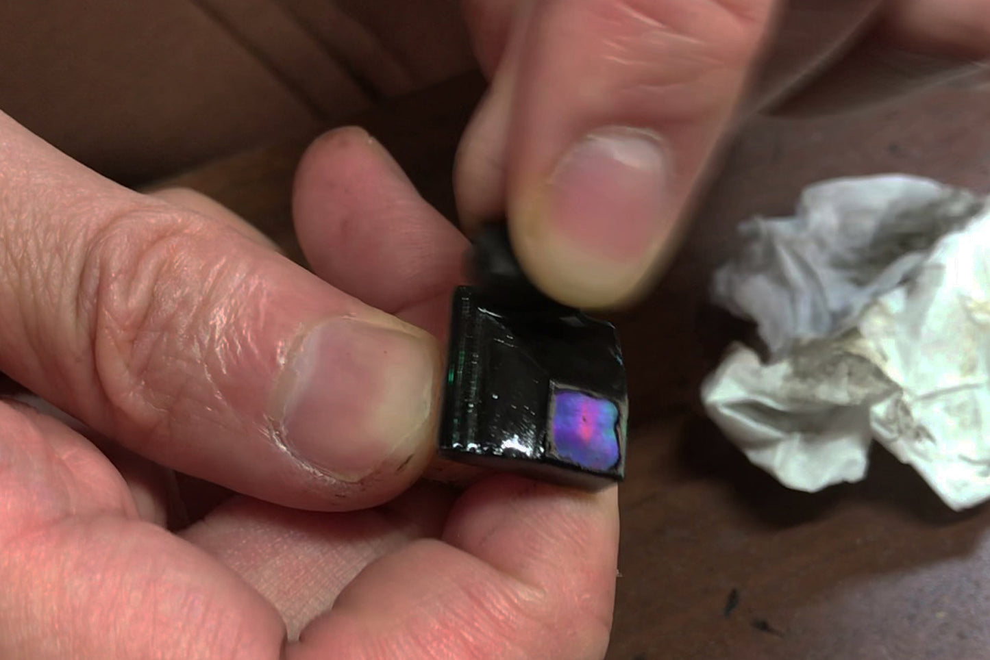 Raden Pendant Necklace - Moonlight on Water / Green Color / Medium Size-, Japanese Lacquer Jewelry, Kyoto Jewelry