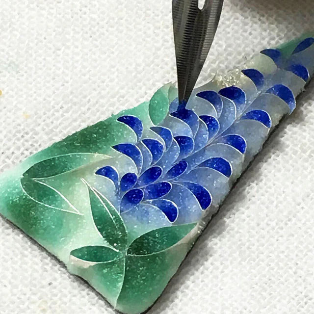 Yusen-Shippo Pendant Necklace - Wisteria, Japanese Jewelry