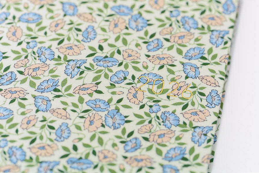 PRE-ORDER Hobonichi Techo 2026 Liberty Fabrics: Sasha Kiora Weeks Hardcover Book / Weekly Horizontal / Jan start / Mon start - English Edition
