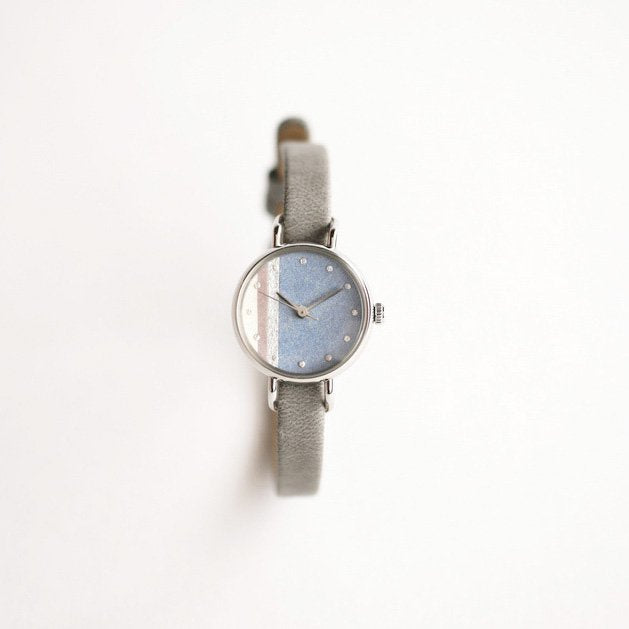 Women's Wristwatch - Dayflower Color, Japanese handmade wrist watch