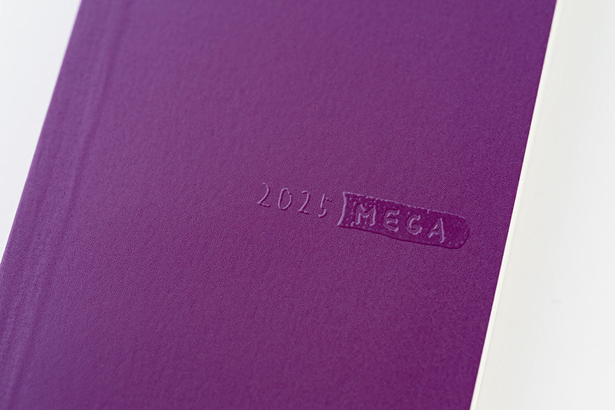 Sale! Hobonichi Weeks MEGA, Hobonichi Techo 2025 Sneaker: Rich Purple Weeks Mega Softcover Book / Weekly Horizontal / January start / Monday start - English Edition