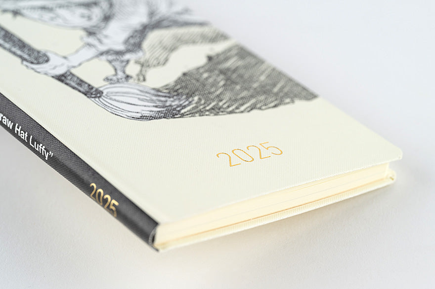 Sale! Hobonichi Techo 2025 ONE PIECE magazine: Straw Hat Luffy (Ivory) Weeks Hardcover Book / Weekly Horizontal / January start / Monday start - English Edition