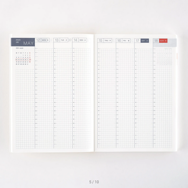 Hobonichi Techo 2025 English Cousin Book (January Start) A5 Size / Daily / Jan start / Mon start