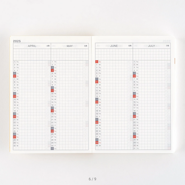 Sale! Hobonichi Techo 2025 English Original Book (January Start) A6 Size / Daily / Jan start / Mon start - 2025 January Start
