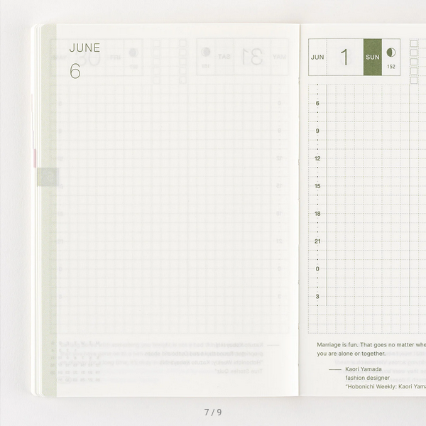 Sale! Hobonichi Techo 2025 English Original Book (January Start) A6 Size / Daily / Jan start / Mon start - 2025 January Start