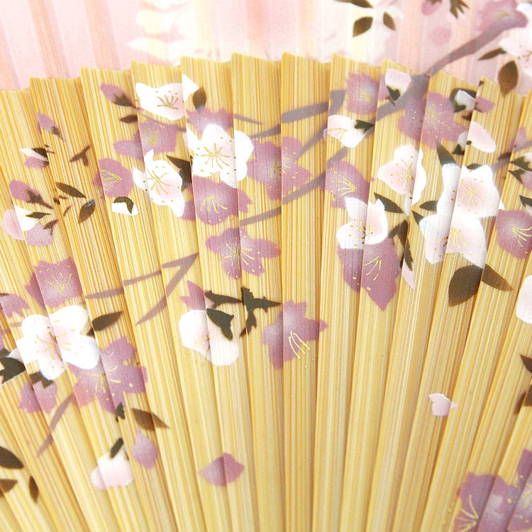 Cherry Blossom Sensu (Japanese folding fan) for Women - Pink -