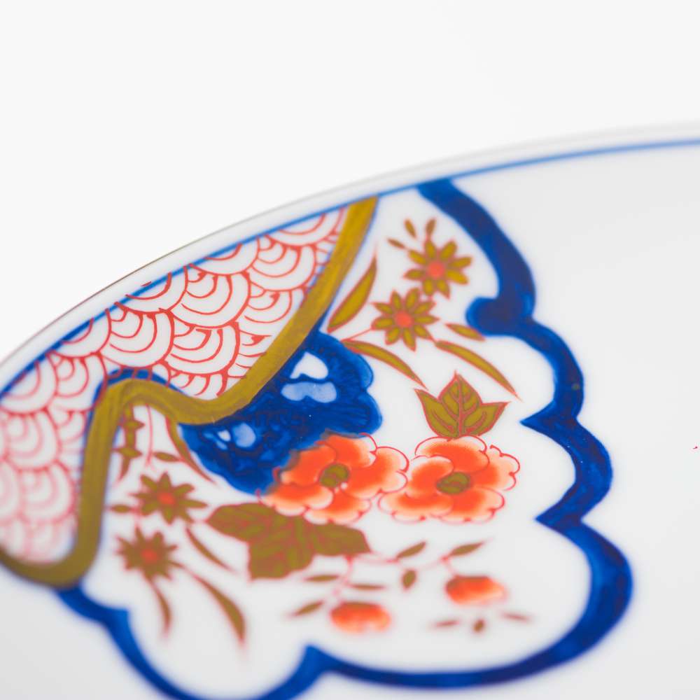 Arita Yaki(ware) Plate 18 cm (7.1 inches) - Flower