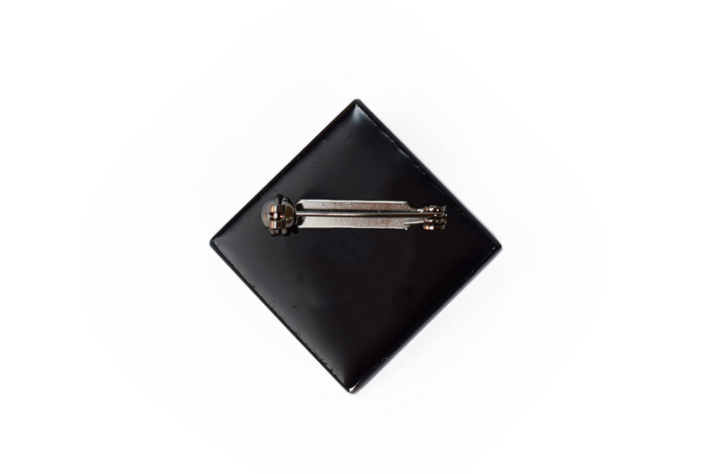 Raden Brooch - SMoonlight on Water / Pink Color / Large Size-, Japanese Lacquer Jewelry, Kyoto Jewelry