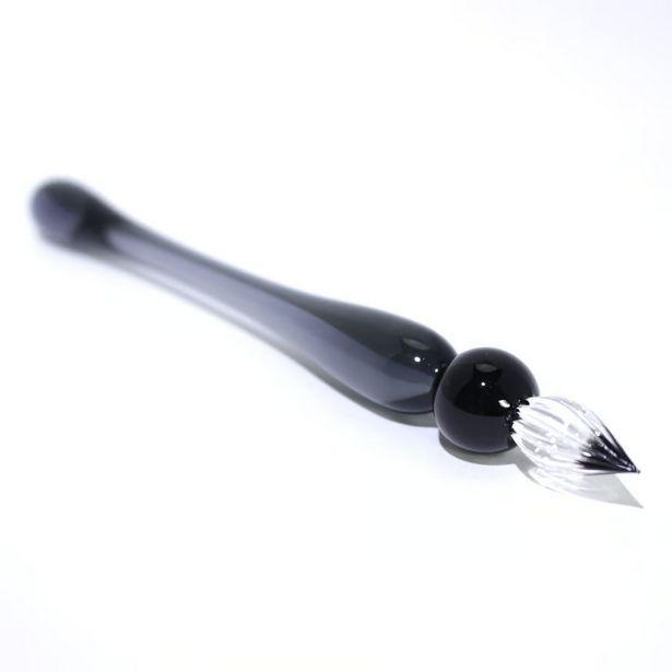 Japanese Glass Dip Pen - Short / Gray - , Gifts for Writers