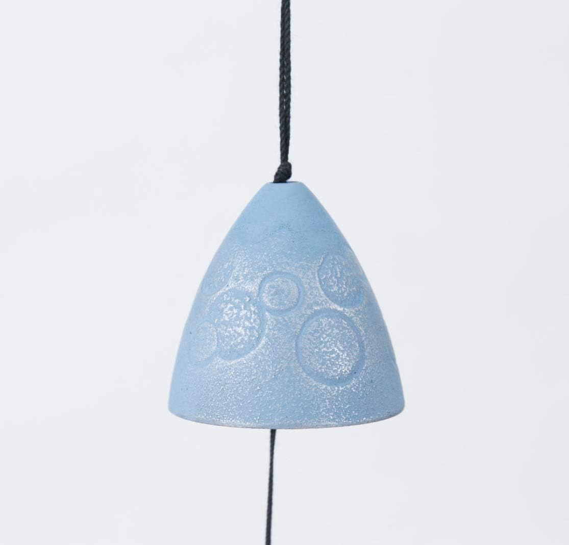 Nambu Ironware Cast Iron Japanese Wind Bell - Soap Bubble (Silver / Sky Blue) -, Japanese furin, Japanese wind bell, Japanese wind chime