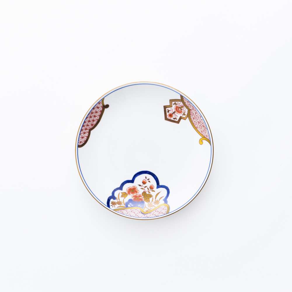 Arita Yaki(ware) Plate 18 cm (7.1 inches) - Flower