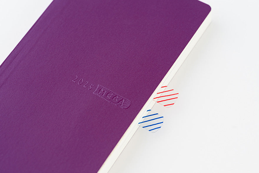 Sale! Hobonichi Weeks MEGA, Hobonichi Techo 2025 Sneaker: Rich Purple Weeks Mega Softcover Book / Weekly Horizontal / January start / Monday start - English Edition