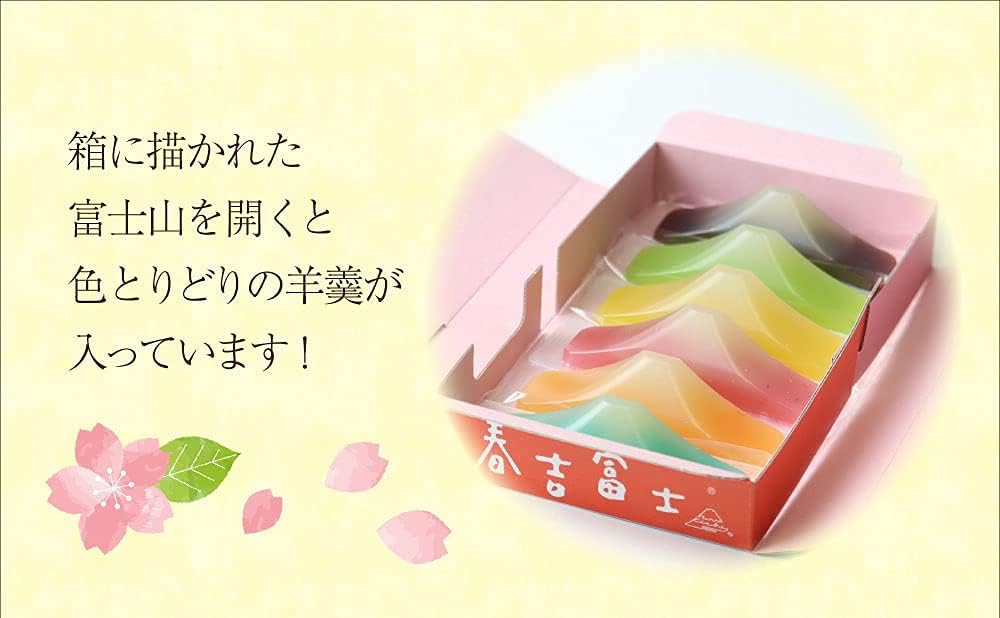 Mt. Fuji Shaped Small Yokan (Japanese traditional sweets) 6 pcs Set, Japanese Wagashi, Japanese Sweets Souvenir, Japanese Desserts