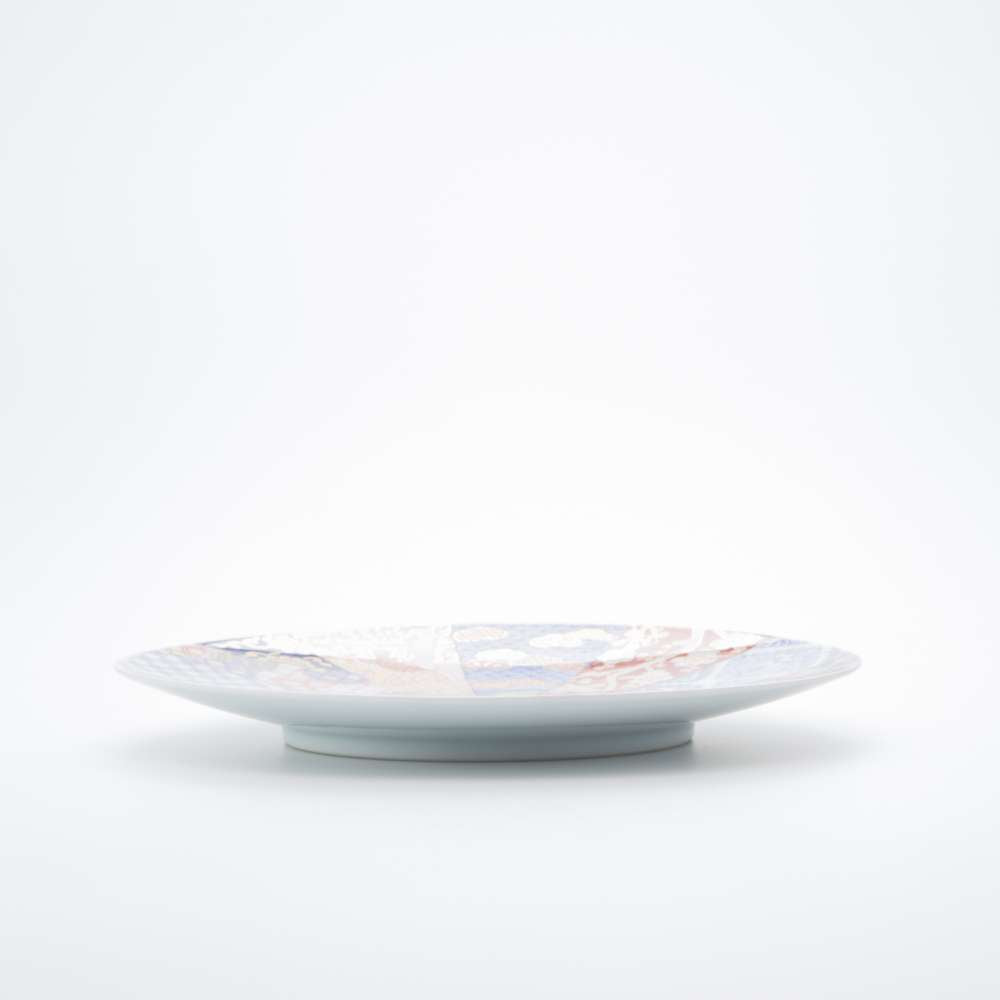 Arita Yaki(ware) Large Plate 25.5 cm (10.0 inches) - Japanese Good Luck Charm - Imari Style