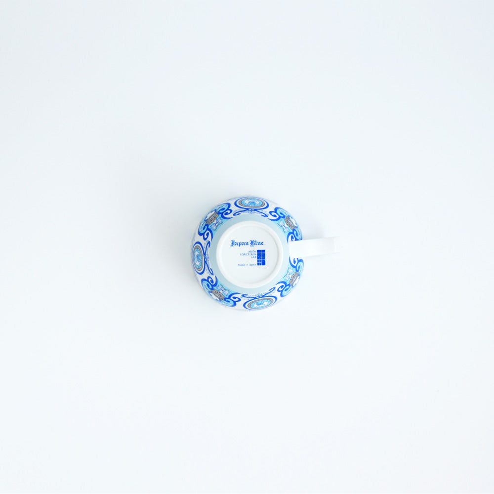 Arita Yaki(ware) Tea Coffee Mug Cup and Saucer Set - Blue