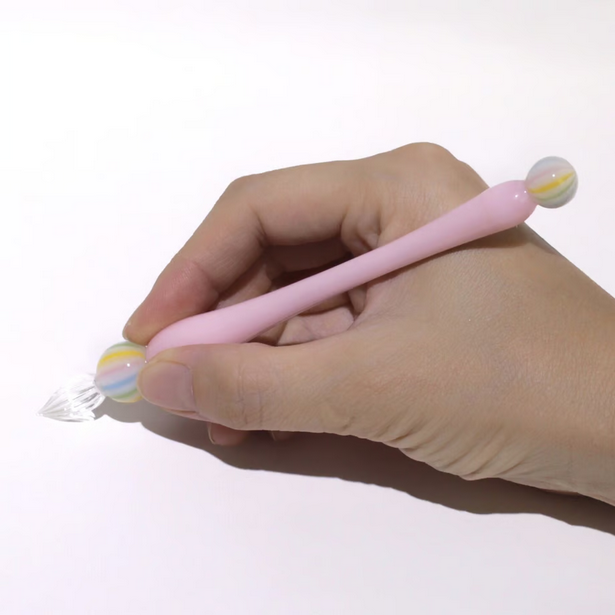 Japanese Glass Dip Pen - Candy / Cherry Blossom Pink - , Gifts for Writers