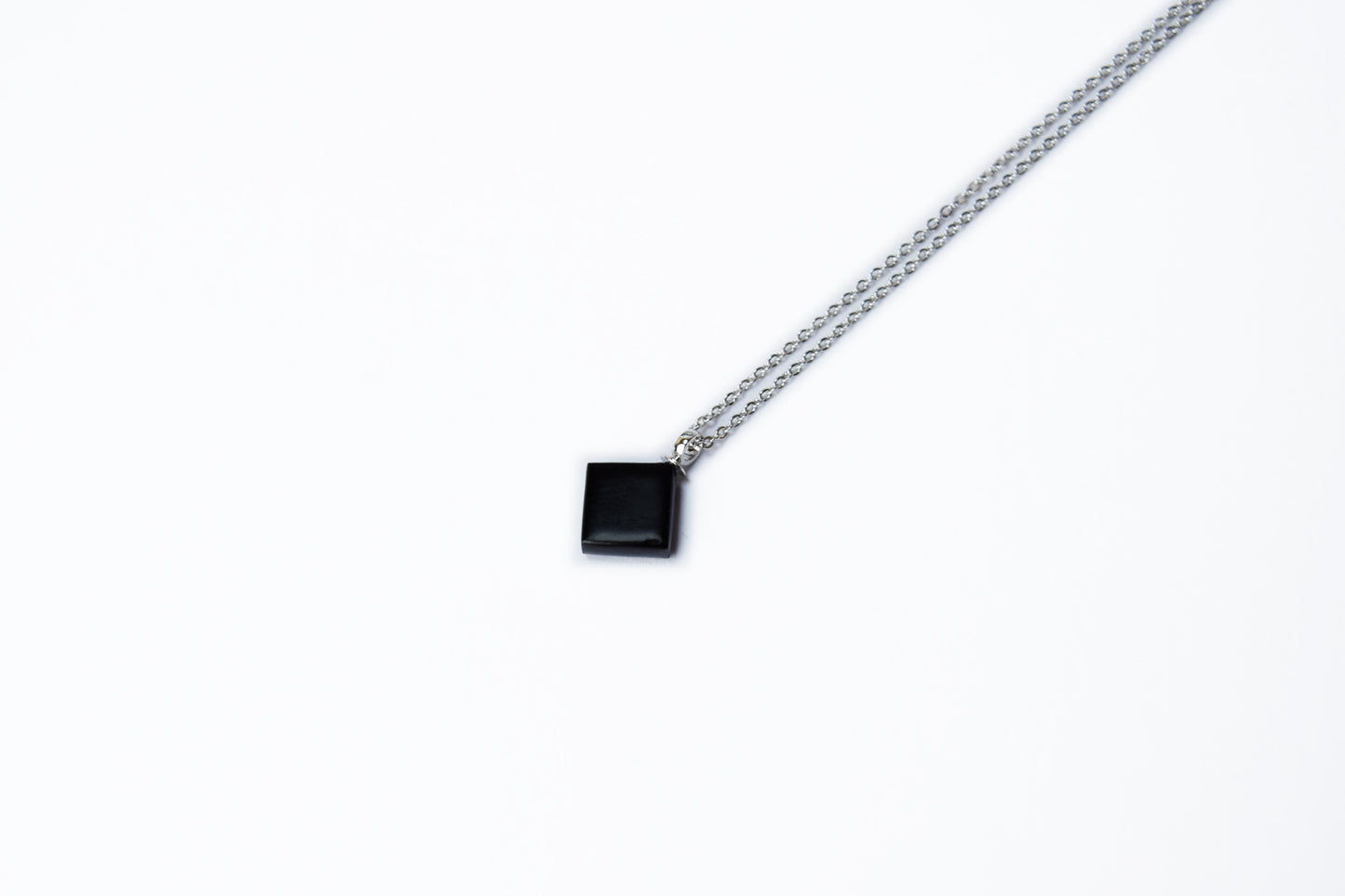 Raden Pendant Necklace -Rose / Pimk Color Small Size-, Japanese Lacquer Jewelry, Kyoto Jewelry