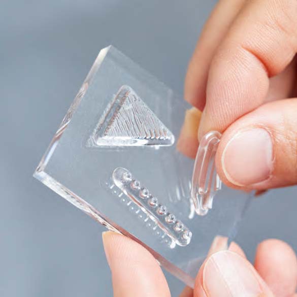 necktie × mizushima: JIZAI Clear Stamp BOX Motif set - SANPOMICHI -