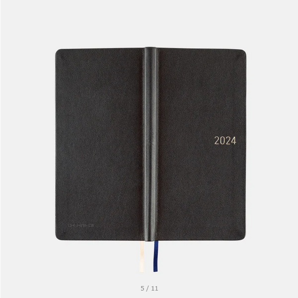 Sale! 2024 Hobonichi Techo Leather: Classical Navy Weeks Hardcover Book - English Edition