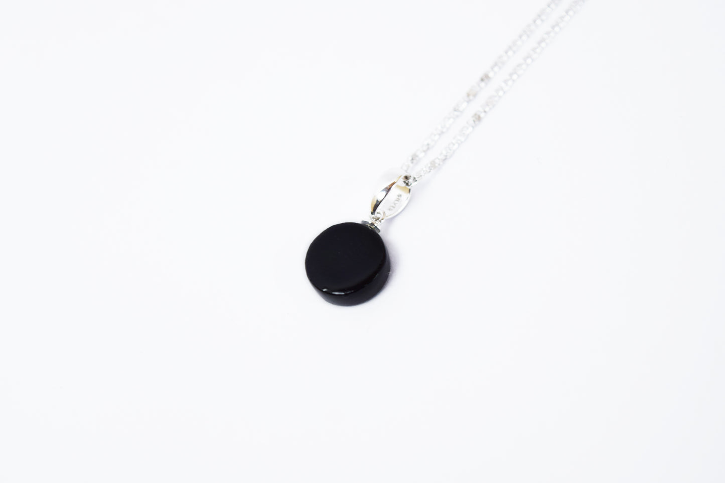 Raden Pendant Necklace - Cherry Blossom / Pink Color / Small Size-, Japanese Lacquer Jewelry, Kyoto Jewelry