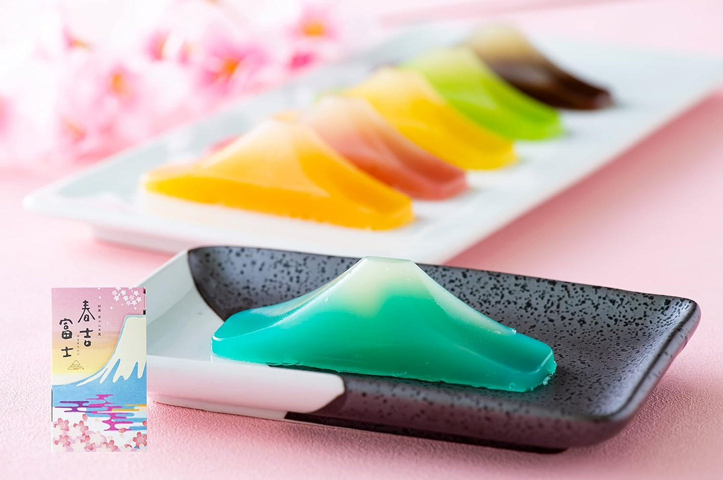 Mt. Fuji Shaped Small Yokan (Japanese traditional sweets) 6 pcs Set, Japanese Wagashi, Japanese Sweets Souvenir, Japanese Desserts