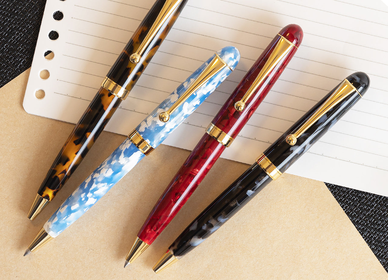 Ballpoint Pen - Black -, Handmade in Japan, Japanese handmade ballpoint pen