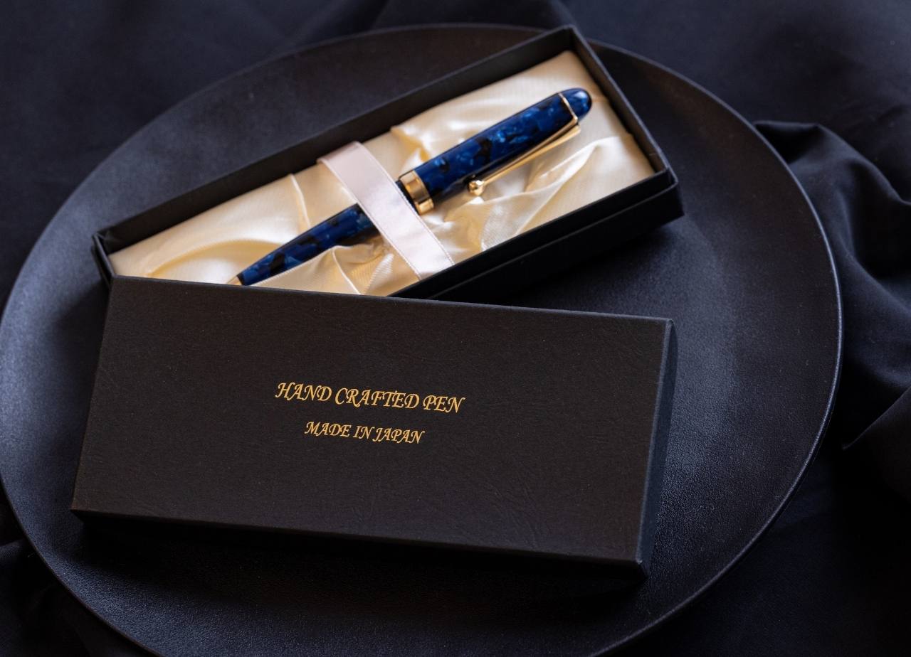 Ballpoint Pen - Black -, Handmade in Japan, Japanese handmade ballpoint pen