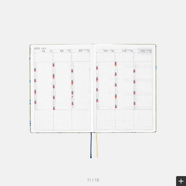 Hobonichi Techo 2025 Bow & Tie: Snake Toy HON / A5 Size / Daily / Jan start / Mon start - English Edition