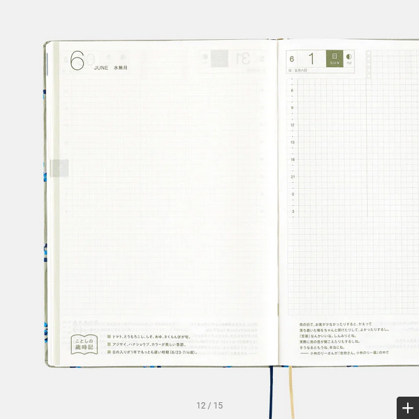 Hobonichi Techo 2025 Bow & Tie: Snake Toy HON / A5 Size / Daily / Jan start / Mon start - English Edition