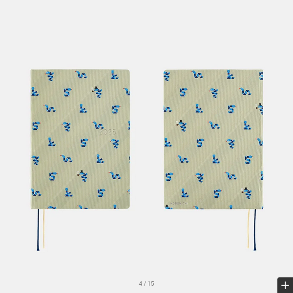 Hobonichi Techo 2025 Bow & Tie: Snake Toy HON / A5 Size / Daily / Jan start / Mon start - English Edition