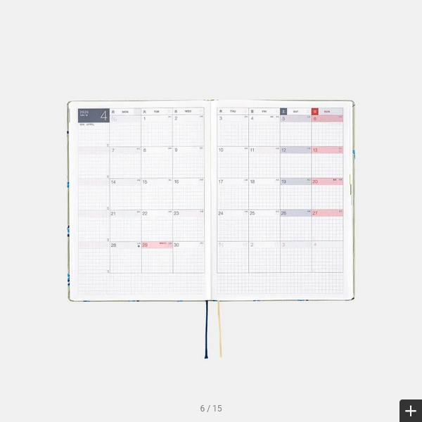 Hobonichi Techo 2025 Bow & Tie: Snake Toy HON / A5 Size / Daily / Jan start / Mon start - English Edition