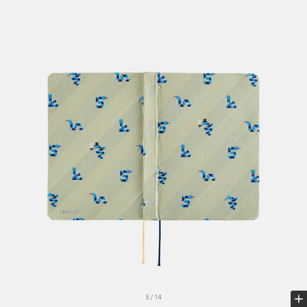 Hobonichi Techo 2025 Bow & Tie: Snake Toy HON / A6 Size / Daily / Jan start / Mon start - English Edition