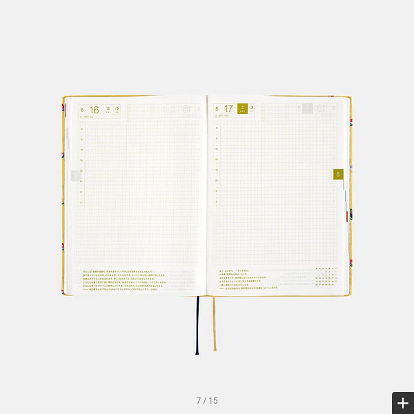 Hobonichi Techo 2025 Bow & Tie: Sushi HON / A5 Size / Daily / Jan start / Mon start - English Edition