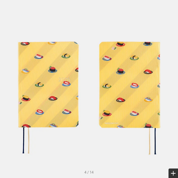Sale! Hobonichi Techo 2025 Bow & Tie: Sushi HON / A6 Size / Daily / Jan start / Mon start - English Edition