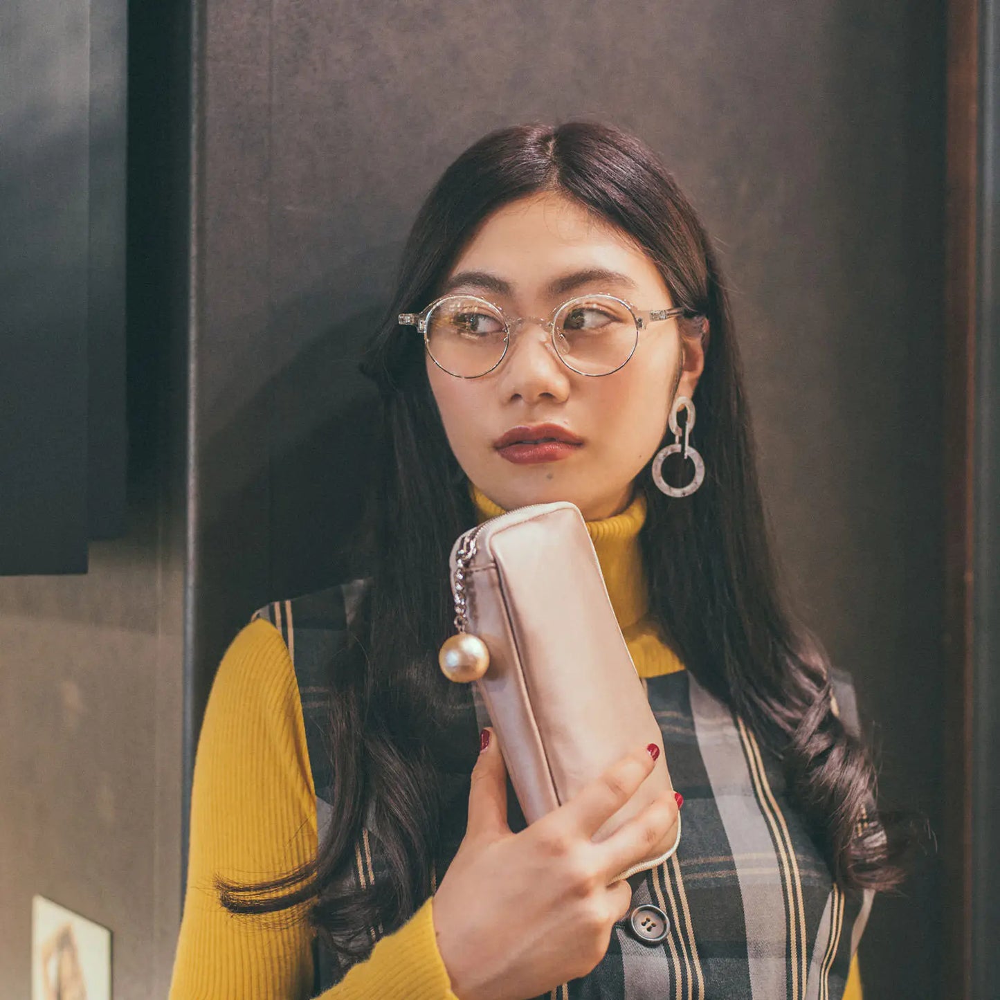 Champagne Pearl Small Drawer Pouch, Hobonichi Small Drawer Pouch