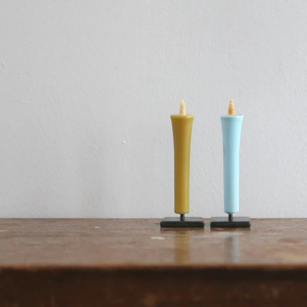 DAIYO Colorful Rice Wax Candles 10 pcs Set - Popular Color Set -, Japanese Wa-Rousoku (Japanese candle)