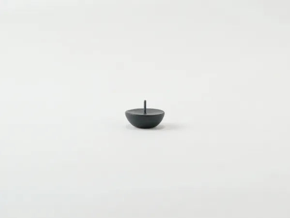 DAIYO Colorful Rice Wax Candles with Ceramic Candle Holder (Black) Gift set - Earth Colors -, Japanese Wa-Rousoku (Japanese candle)