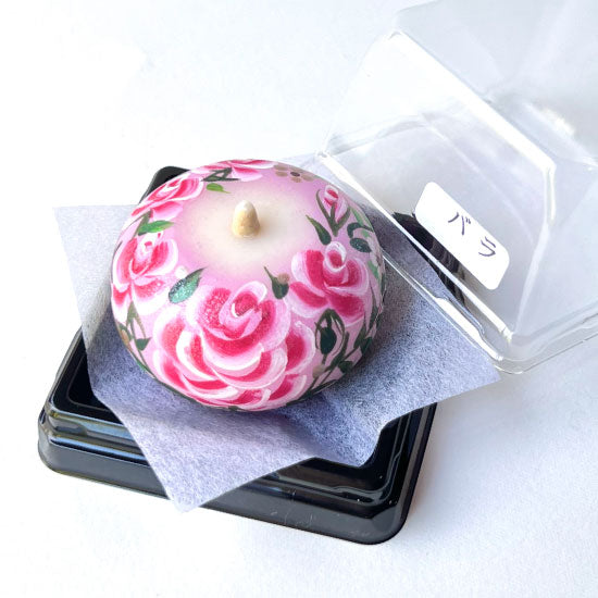 Echigo Flower Candle Hand Painted Round Candles 12 pcs Set - Four Seasons Flower -, Japanese Wa-Rousoku (Japanese candle)
