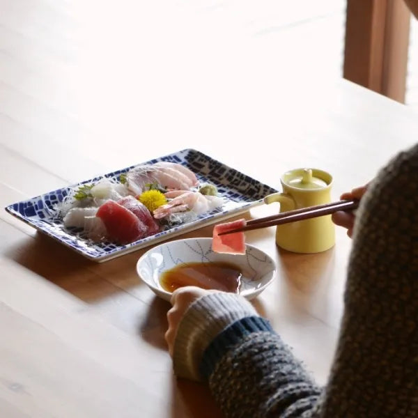 Hasami Yaki(ware) Small Plate Set of 7pcs - Various Patterns -, Japanese Hasami ware plate