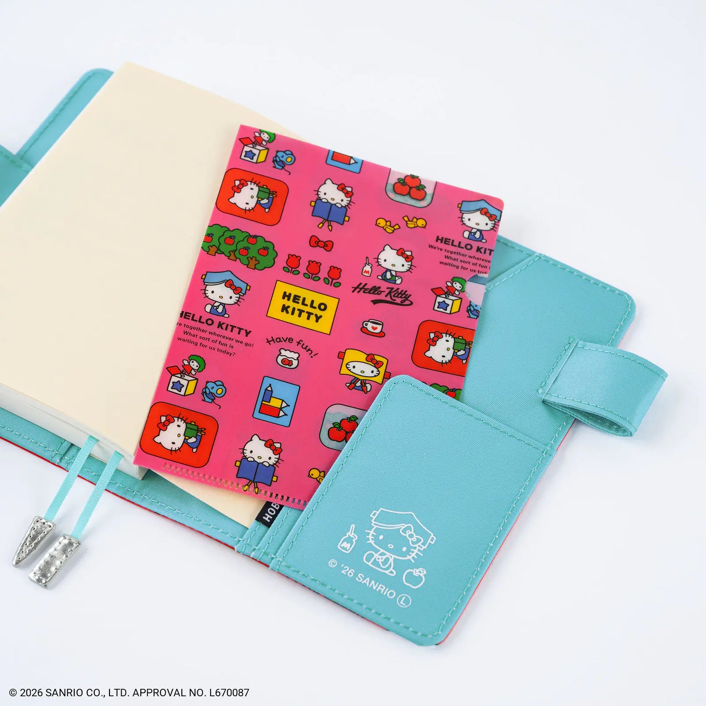 Hello Kitty: Hobonichi Folder Set of 3 for A6 Size, 2027 Hobonichi Accessories