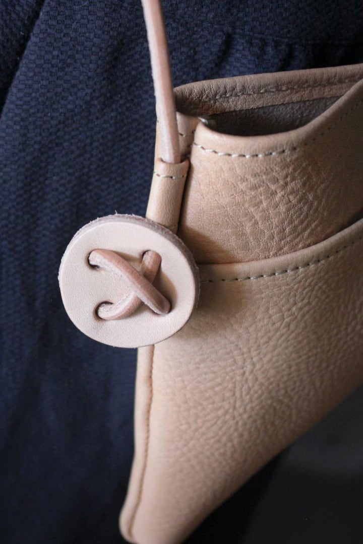 High Quality Tochigi Leather Shoulder Bag, Sacosh, Handmade in Japan
