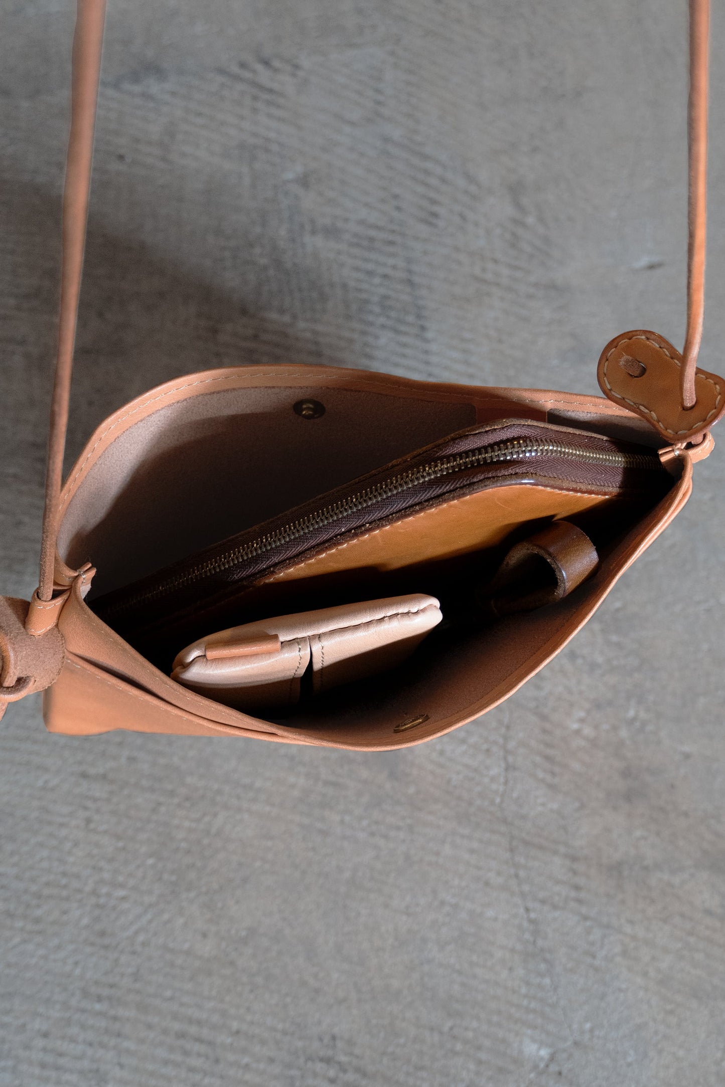 High Quality Tochigi Leather Shoulder Bag, Sacosh, Handmade in Japan