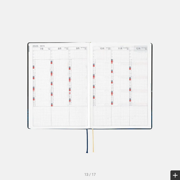 Hobonichi Techo 2025 Hiroko Kubota: Crescent Moon Delivery HON / A5 Size / Daily / Jan start / Mon start - English Edition